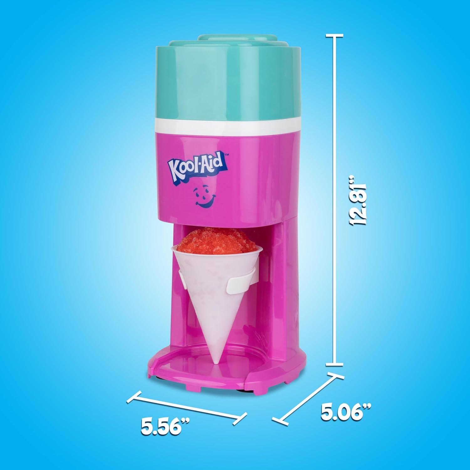 image:imageNostalgia KoolAid Shave Ice amp Snow Cone Maker Includes Reusable Cup and Two Ice Molds Stainless Steel Blades Makes Margaritas Frozen Cocktails Slushies RedSharkleberry