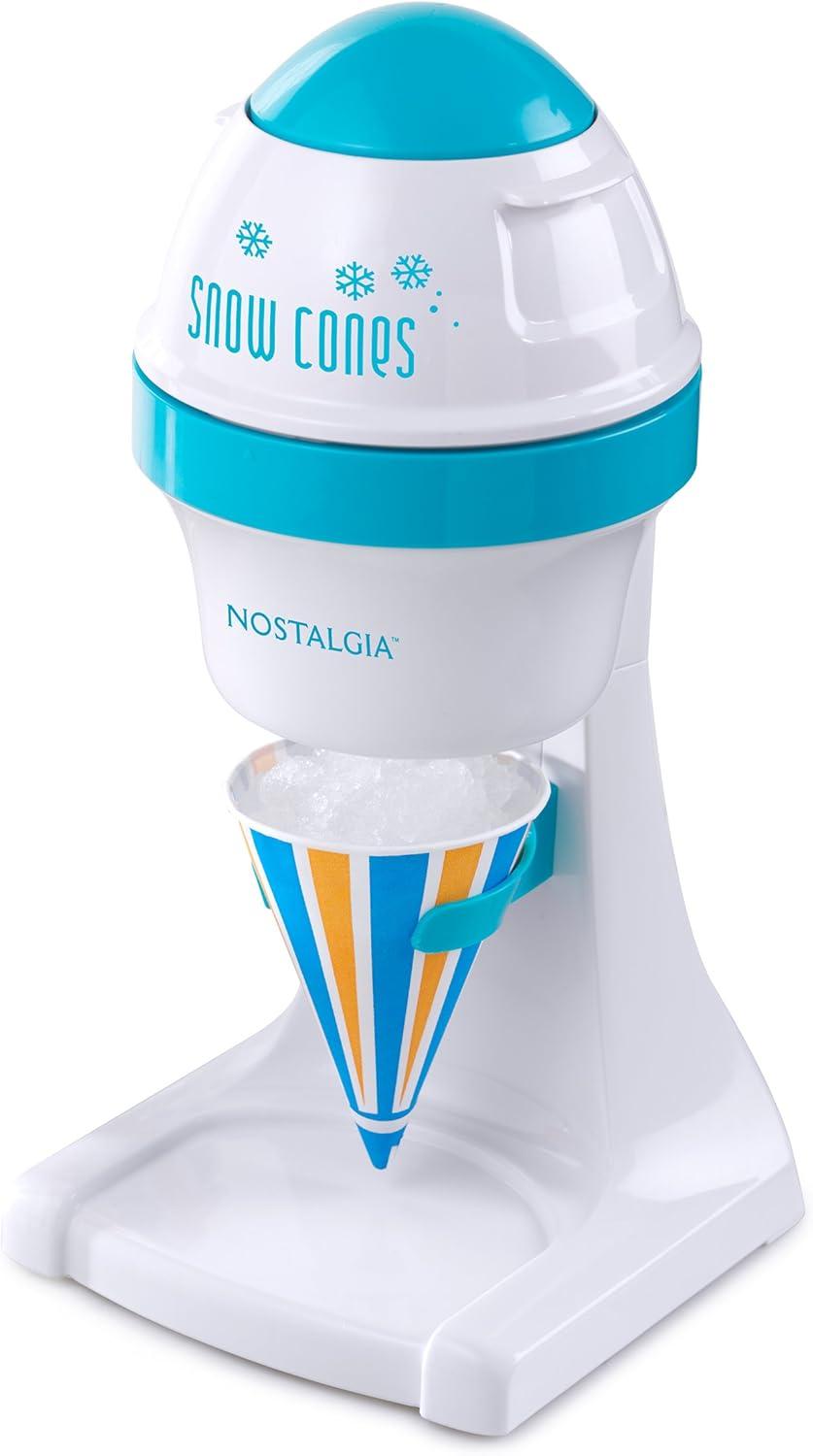 image:imageNostalgia KoolAid Shave Ice amp Snow Cone Maker Includes Reusable Cup and Two Ice Molds Stainless Steel Blades Makes Margaritas Frozen Cocktails Slushies RedBlue
