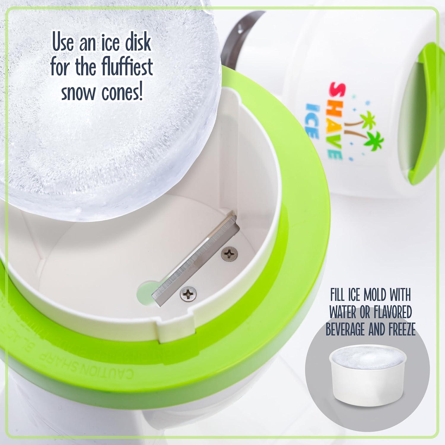 image:imageNostalgia KoolAid Shave Ice amp Snow Cone Maker Includes Reusable Cup and Two Ice Molds Stainless Steel Blades Makes Margaritas Frozen Cocktails Slushies RedHawaiian