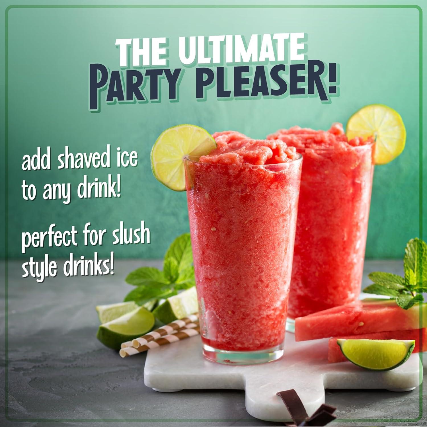 image:imageNostalgia KoolAid Shave Ice amp Snow Cone Maker Includes Reusable Cup and Two Ice Molds Stainless Steel Blades Makes Margaritas Frozen Cocktails Slushies RedHawaiian