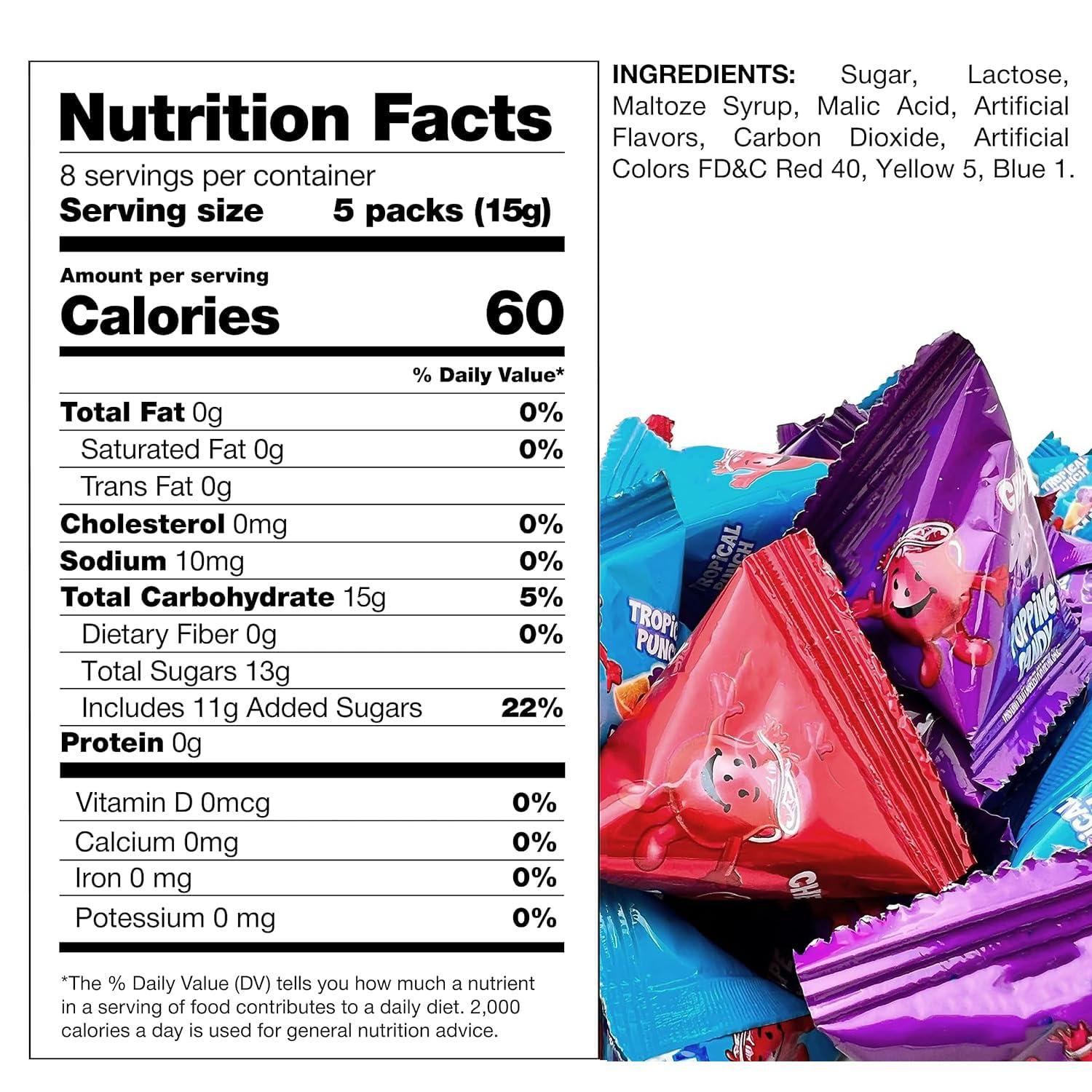 image:imagePopping Rocks Easter Candy 40 Count Bag Popping Rock Candy in Assorted Fruit Flavors Tropical Punch Grape and Cherry Fun Goodie Bags amp Easter Eggs Fillers