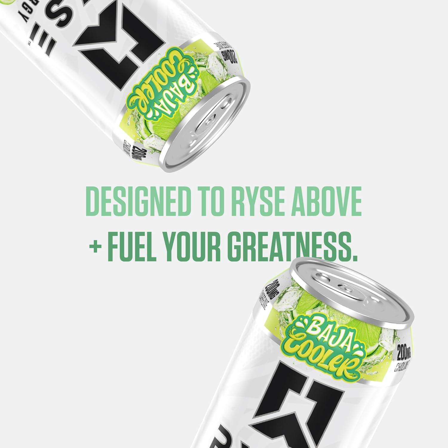 image:imageRYSE Fuel Energy Drink KoolAid Tropical Punch Sugar Free Gluten Free amp Vegan 200mg Natural Caffeine Taurine amp Choline for Focus amp Energy No Artificial Colors 16 fl oz Cans 12PackBaja Cooler