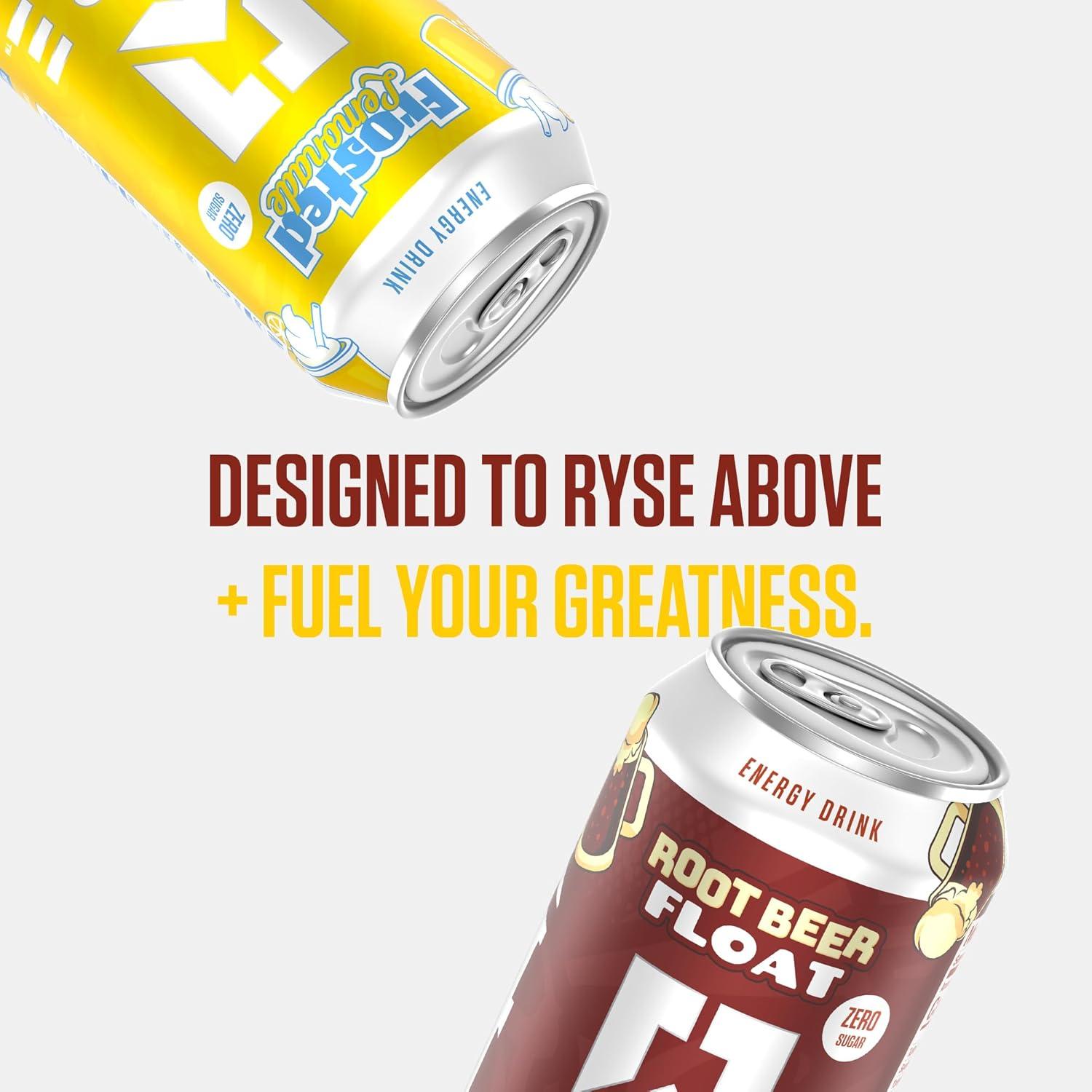 image:imageRYSE Fuel Energy Drink KoolAid Tropical Punch Sugar Free Gluten Free amp Vegan 200mg Natural Caffeine Taurine amp Choline for Focus amp Energy No Artificial Colors 16 fl oz Cans 12PackVariety Pack New V2