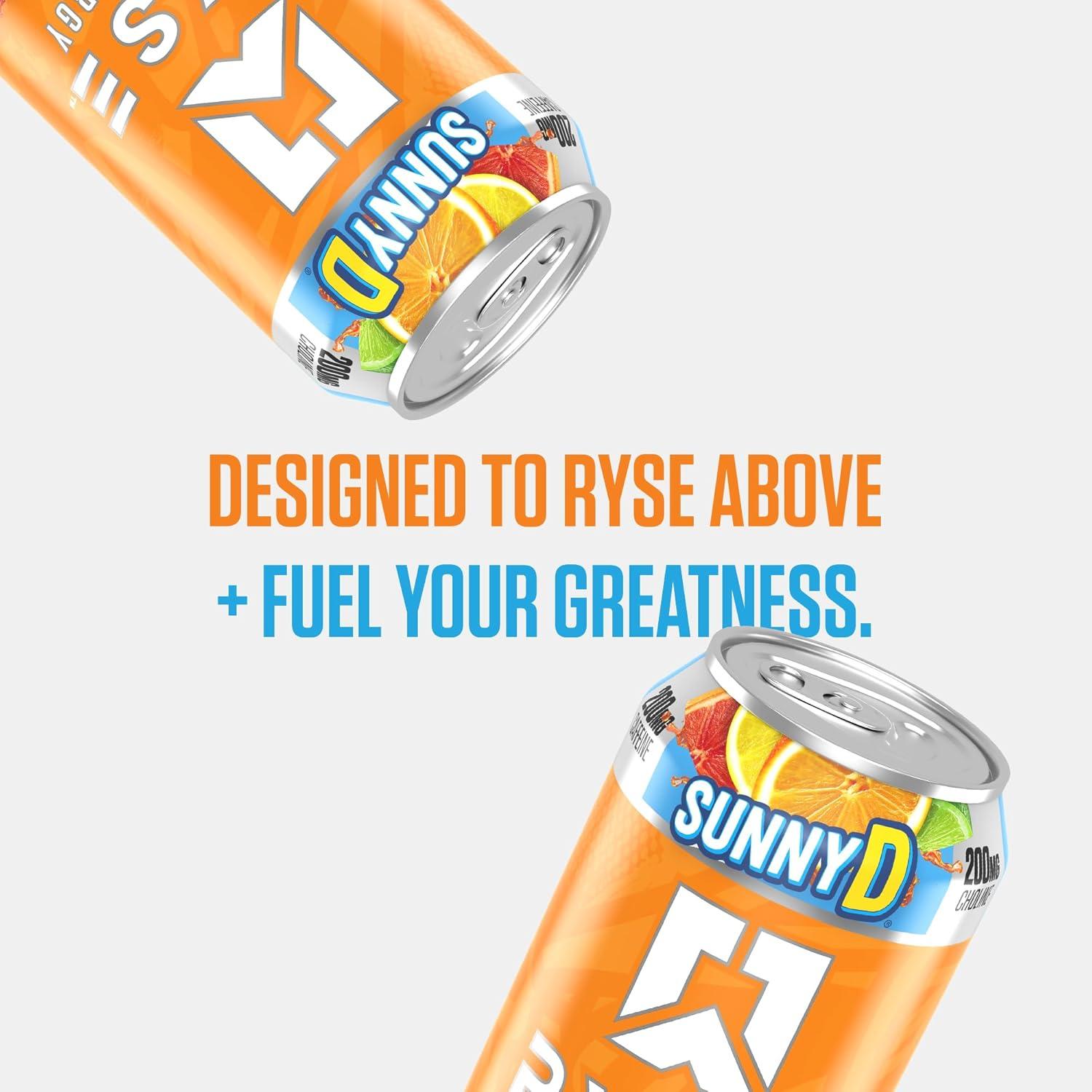 image:imageRYSE Fuel Energy Drink KoolAid Tropical Punch Sugar Free Gluten Free amp Vegan 200mg Natural Caffeine Taurine amp Choline for Focus amp Energy No Artificial Colors 16 fl oz Cans 12PackSunnyD Tangy Original