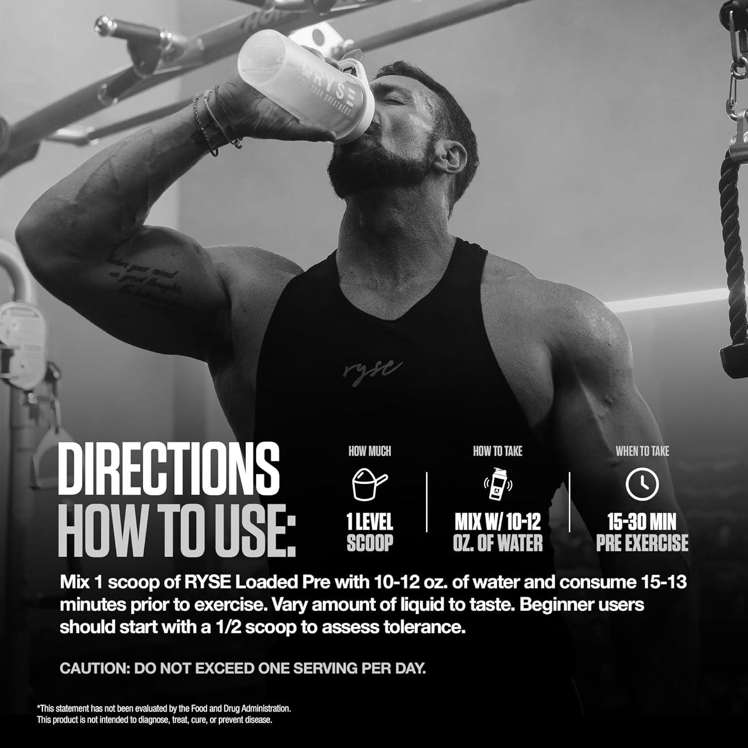 image:imageRyse Loaded Pre Workout Powder KoolAid Tropical Punch Daily PreWorkout for Men amp Women with 300mg Caffeine Beta Alanine and Citrulline for Pump Focus and Energy 30 ServingsCountry Time Lemonade