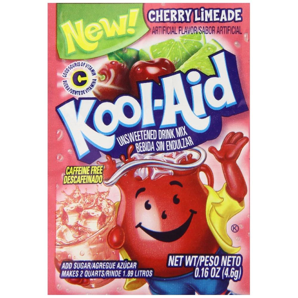 image:imageKoolAid Orange Unsweetened Soft Drink Mix 015Ounce Packets Pack of 96Cherry Limeade