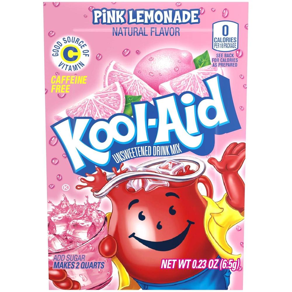 image:imageKoolAid Orange Unsweetened Soft Drink Mix 015Ounce Packets Pack of 96Pink Lemonade