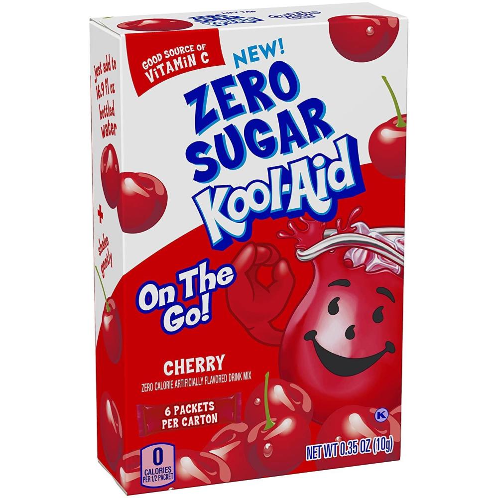 image:imageKoolAid SugarFree Tropical Punch OnTheGo Powdered Drink Mix 6 CountSugarFree Cherry