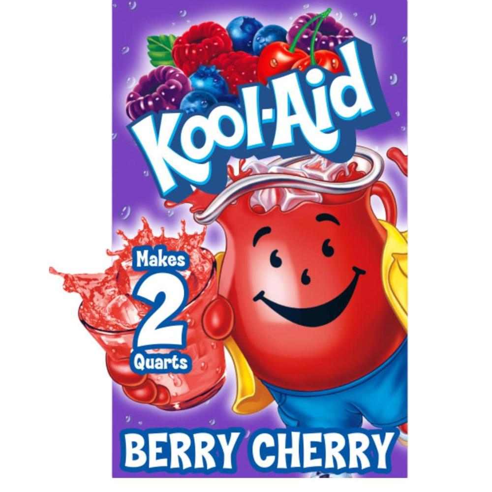 image:imageKoolAid SugarSweetened Cherry Artificially Flavored Powdered Soft Drink Mix 63 oz Pack of 6Blastin Berry Cherry