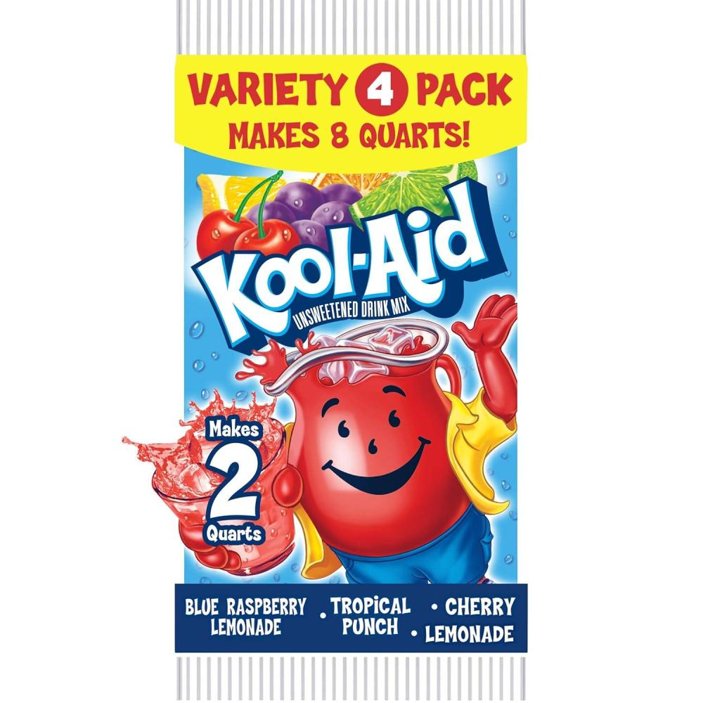 image:imageKoolAid Unsweetened Drink Mix 1 Packet for Flavorful Hydration and Shareable Refreshment Lemonade Good Source of Vitamin C Caffeine Free 023 ozVariety