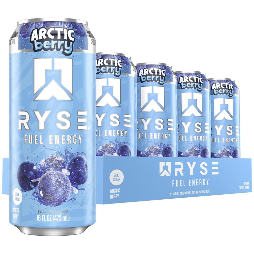 image:imageRYSE Fuel Energy Drink KoolAid Tropical Punch Sugar Free Gluten Free amp Vegan 200mg Natural Caffeine Taurine amp Choline for Focus amp Energy No Artificial Colors 16 fl oz Cans 12PackArctic Berry
