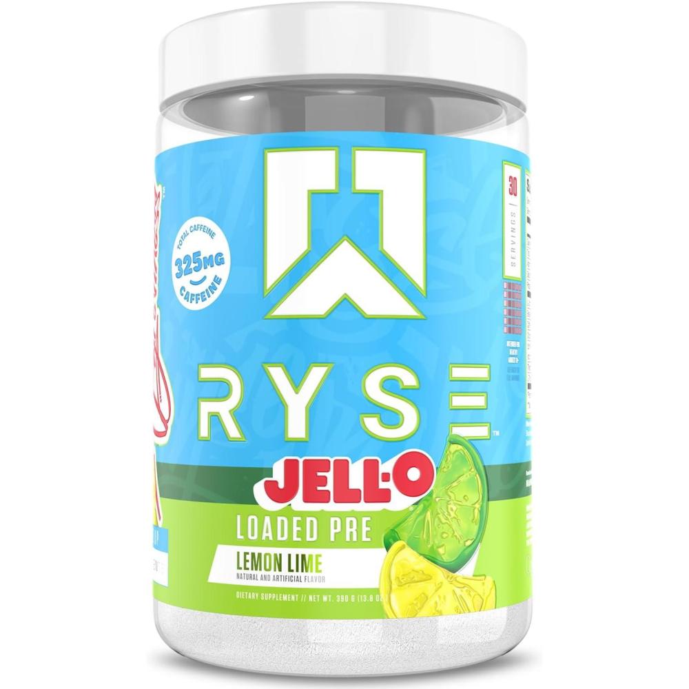 image:imageRyse Loaded Pre Workout Powder  KoolAid Tropical Punch  Daily PreWorkout for Men amp Women with 300mg Caffeine Beta Alanine and Citrulline for Pump Focus and Energy  30 ServingsJellO Lemon Lime