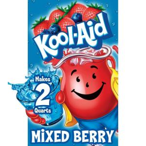 Kool-Aid Caffeine Free Cherry Sweetened Powdered Drink Mix 12 Count 19 oz Canisters(Mixed Berry)