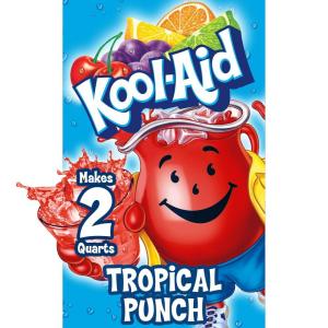 Kool-Aid Caffeine Free Cherry Sweetened Powdered Drink Mix 12 Count 19 oz Canisters(Tropical Punch)