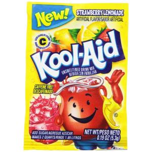 Kool-Aid Orange Unsweetened Soft Drink Mix, 0.15-Ounce Packets (Pack of 96)(Soarin’ Strawberry Lemonade)