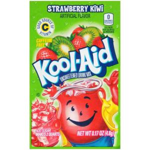 Kool-Aid Orange Unsweetened Soft Drink Mix, 0.15-Ounce Packets (Pack of 96)(Strawberry Kiwi)
