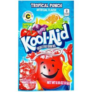 Kool-Aid Orange Unsweetened Soft Drink Mix, 0.15-Ounce Packets (Pack of 96)(Tropical Punch)