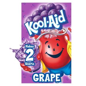 Kool-Aid Sugar-Sweetened Cherry Artificially Flavored Powdered Soft Drink Mix, 63 oz (Pack of 6)(Grape)