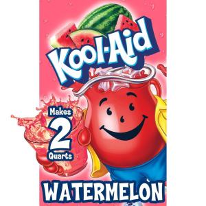 Kool-Aid Sugar-Sweetened Cherry Artificially Flavored Powdered Soft Drink Mix, 63 oz (Pack of 6)(Watermelon)