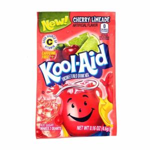 Kool-Aid Sugar-Sweetened Cherry Artificially Flavored Powdered Soft Drink Mix, 63 oz (Pack of 6)(cherry)