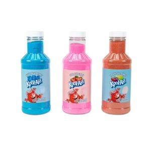 Nostalgia Kool-Aid Cotton Candy Variety Kit – 3 Flossing Sugar Flavors (Blue Raspberry, Strawberry, Tropical Punch) – 7-oz Bottles – Compatible with Cotton Candy Makers – Party Supplies(Blue Raspberry  Strawberry  Tropical Punch)