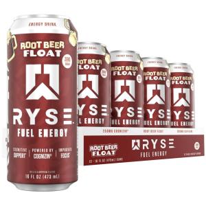 RYSE Fuel Energy Drink – Kool-Aid Tropical Punch – Sugar Free, Gluten Free & Vegan – 200mg Natural Caffeine, Taurine & Choline for Focus & Energy – No Artificial Colors – 16 fl oz Cans (12-Pack)(Root Beer Float)