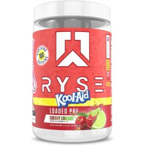 Ryse Loaded Pre Workout Powder – Kool-Aid Tropical Punch – Daily Pre-Workout for Men & Women with 300mg Caffeine, Beta Alanine, and Citrulline for Pump, Focus, and Energy – 30 Servings(Kool-Aid Cherry Limeade)