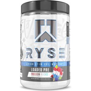 Ryse Loaded Pre Workout Powder – Kool-Aid Tropical Punch – Daily Pre-Workout for Men & Women with 300mg Caffeine, Beta Alanine, and Citrulline for Pump, Focus, and Energy – 30 Servings(Freedom Rocks)