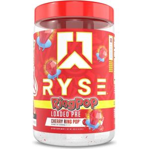 Ryse Loaded Pre Workout Powder – Kool-Aid Tropical Punch – Daily Pre-Workout for Men & Women with 300mg Caffeine, Beta Alanine, and Citrulline for Pump, Focus, and Energy – 30 Servings(Ring Pop Cherry)