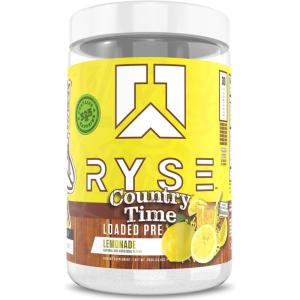 Ryse Loaded Pre Workout Powder – Kool-Aid Tropical Punch – Daily Pre-Workout for Men & Women with 300mg Caffeine, Beta Alanine, and Citrulline for Pump, Focus, and Energy – 30 Servings(Country Time Lemonade)