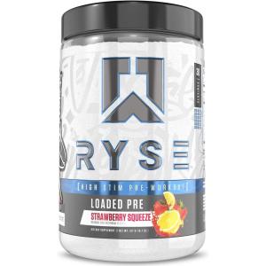 Ryse Loaded Pre Workout Powder – Kool-Aid Tropical Punch – Daily Pre-Workout for Men & Women with 300mg Caffeine, Beta Alanine, and Citrulline for Pump, Focus, and Energy – 30 Servings(Strawberry Squeeze)