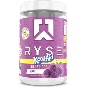 Ryse Loaded Pre Workout Powder – Kool-Aid Tropical Punch – Daily Pre-Workout for Men & Women with 300mg Caffeine, Beta Alanine, and Citrulline for Pump, Focus, and Energy – 30 Servings(Kool-Aid Grape)